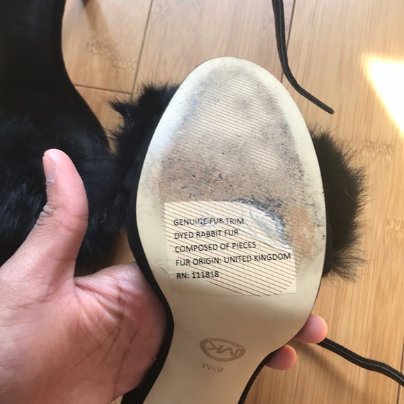 Dyed Rabbit Fur Michael Kors Heels - Picture 5 of 5